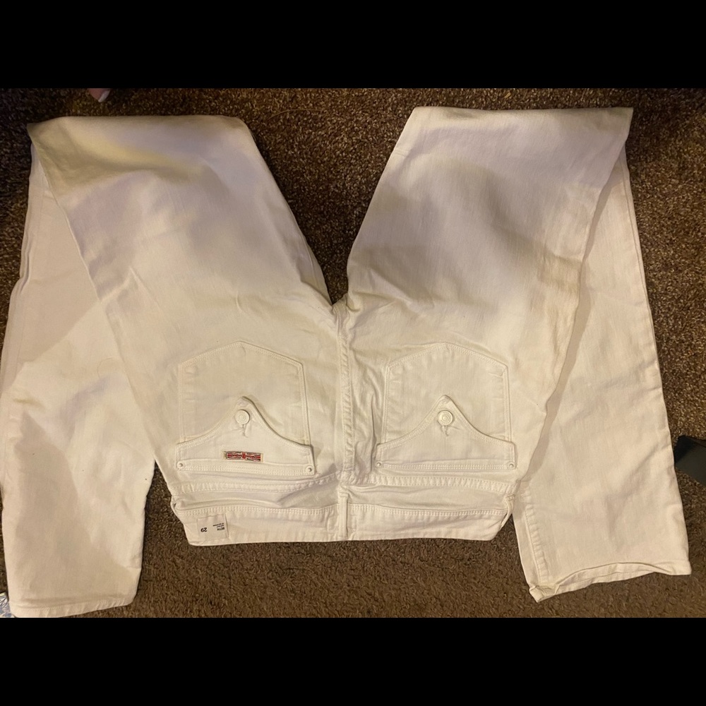 Hudson white denim